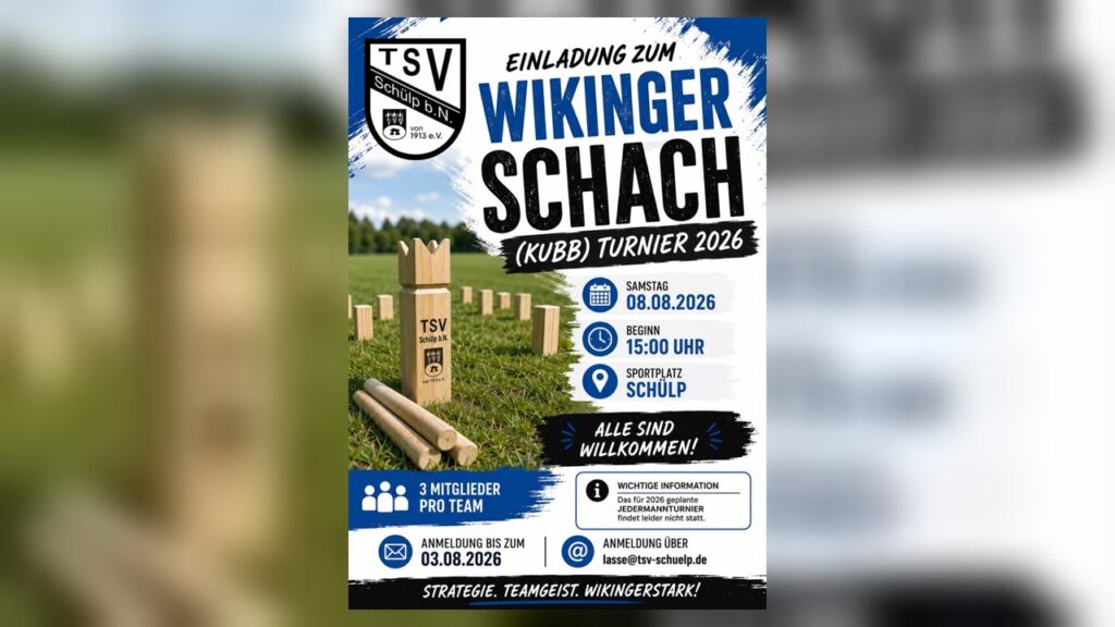 Wikinger-Schach-Turnier 2026 beim TSV Schülp